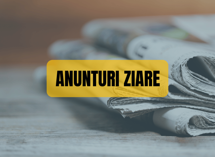 Preț publicare anunț în ziar național tipărit și online