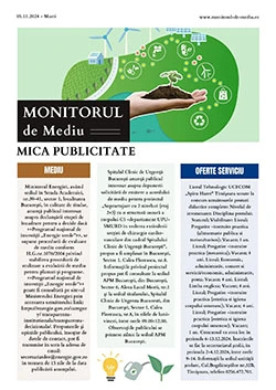 Publică anunț de mică publicitate în ziarul Monitorul de Mediu